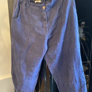 Land Down Under: Navy Blue Linen pants